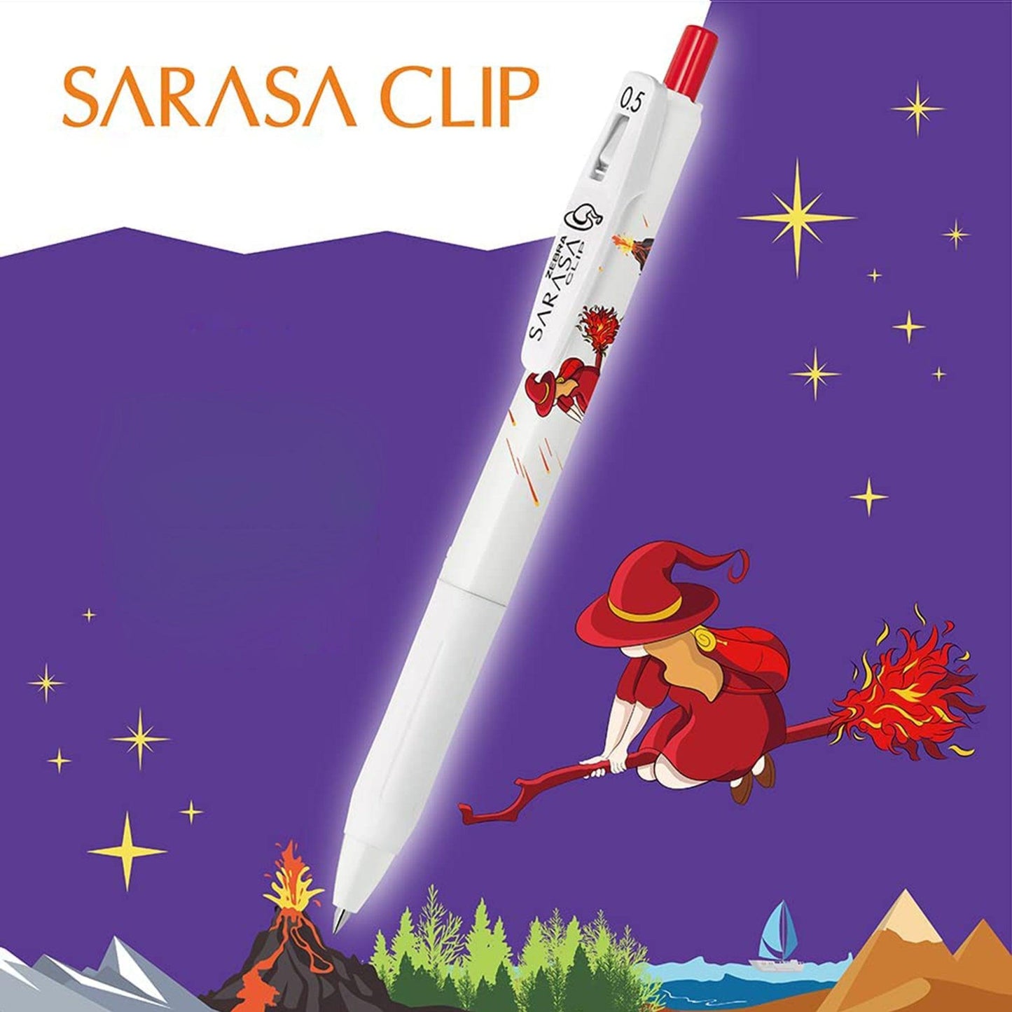 Ballpoint Pen Cute Witch ZEBRA Sarasa Limited Edition 0.5MM Stationery Cartoon Girl Teen School Student Office Office Worker JJ15-WI - CHL-STORE 