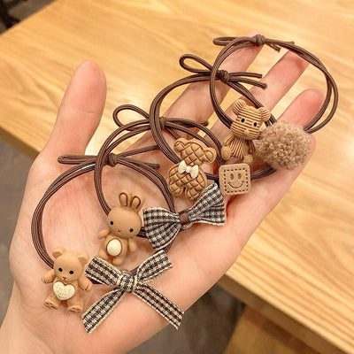 Brown Japanese Accessories Cute Animal Hair Rings Decorative Hair Rings AC-000013 - CHL-STORE 