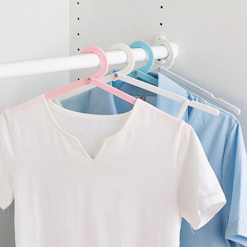 Candy color crutch travel folding hanger simple one-line hanger - CHL-STORE 