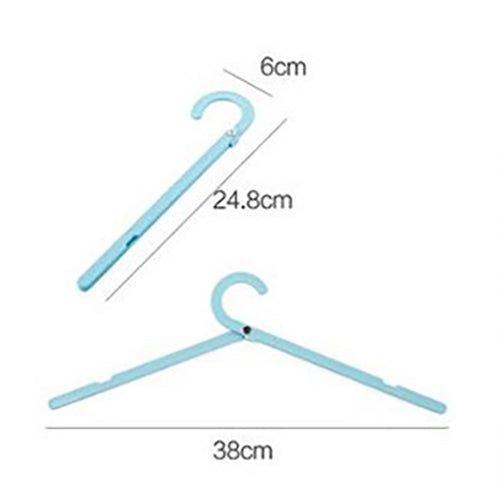 Candy color crutch travel folding hanger simple one-line hanger - CHL-STORE 