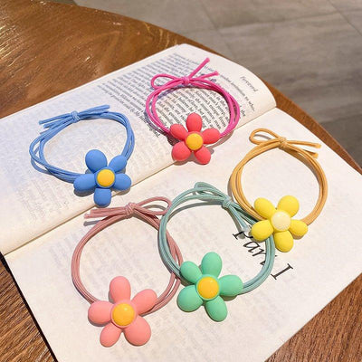 Candy Color Transparent Shape Flower Hair Tie Styling Hair Tie AC-000014 - CHL-STORE 
