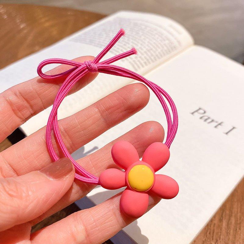 Candy Color Transparent Shape Flower Hair Tie Styling Hair Tie AC-000014 - CHL-STORE 
