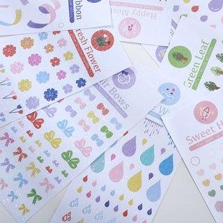 Colorful and elegant sticker series ins collage decoration small fresh hand account DIY material stickers decorative stickers - CHL-STORE 
