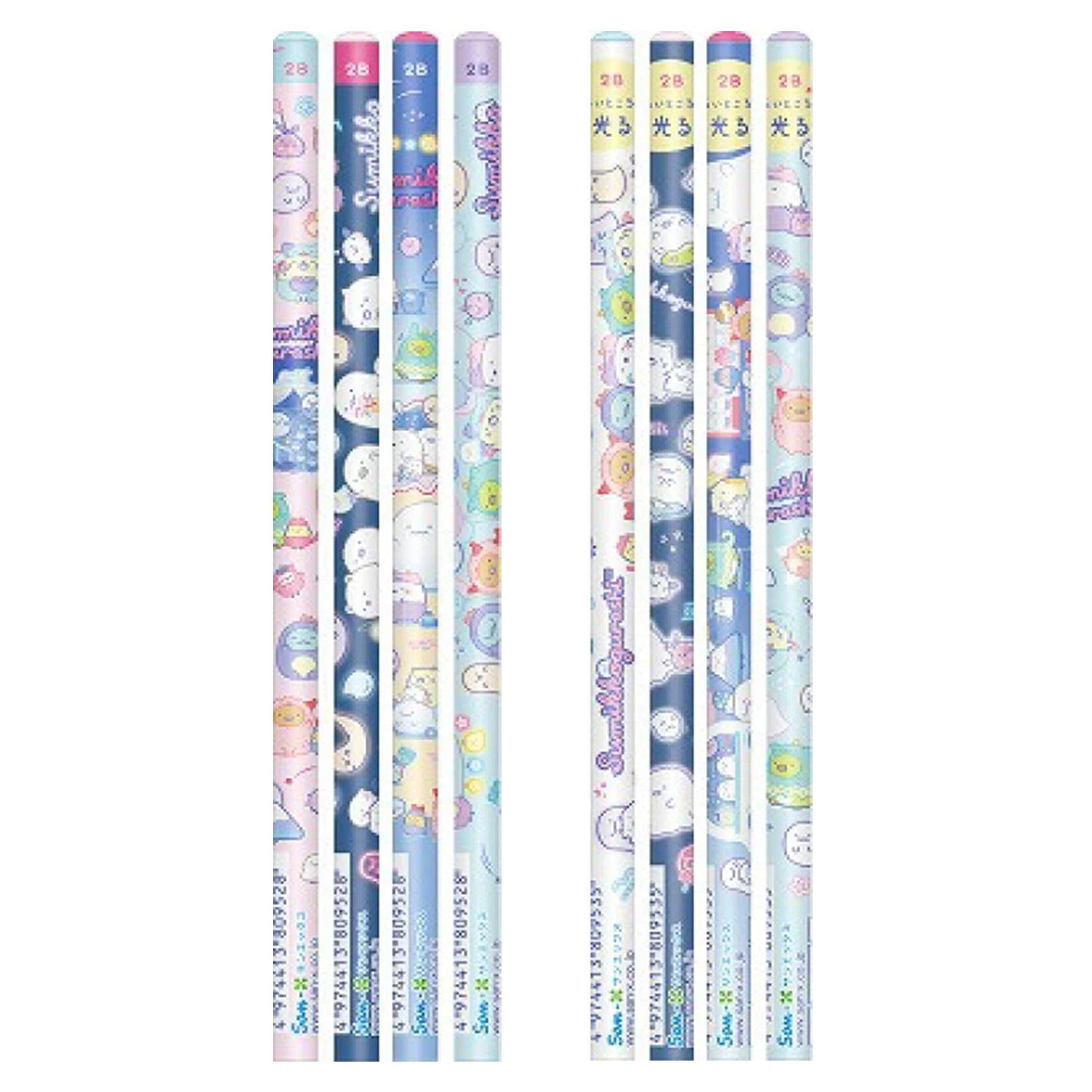 Corner Creature Stationery SAN-X 10th Anniversary Ghost Paradise Series 2B Pencils 4 Sets Pencil Caps 5 Sets Backing Board Cartoon Primary School Students Teenagers Home School Office PH11401 ST91101 - CHL-STORE 