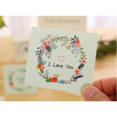 Creative DIY Hand-painted Folding Wreath Card Card Greeting Card Blessing Card Birthday Card NP-H7TAF-907 - CHL-STORE 