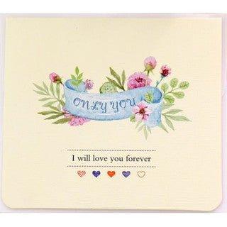 Creative DIY Hand-painted Folding Wreath Card Card Greeting Card Blessing Card Birthday Card NP-H7TAF-907 - CHL-STORE 