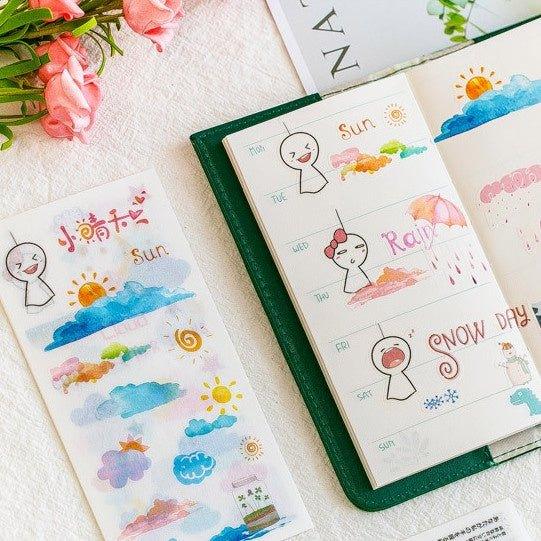 Rainy days sticker sheet stickers for bullet journal and -  Portugal