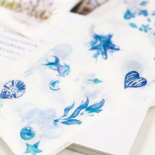 Creative Fresh Watercolor Style Wenqing Illustrations Daily Practical Animals Decorative Stickers Washi Paper Stickers - CHL-STORE 
