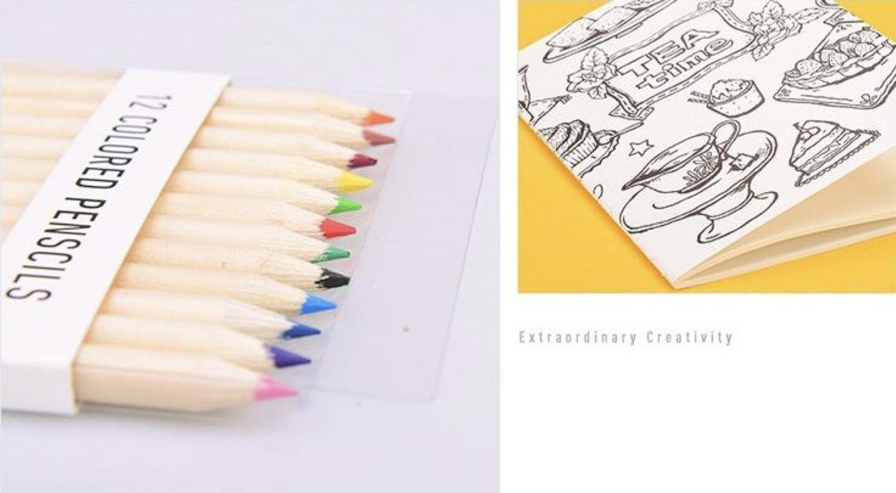 Creative Handmade Hand Painted Coloring Cards Creative Cards Card Sets Colored Pencil Sets NP-H7TGI-202 - CHL-STORE 