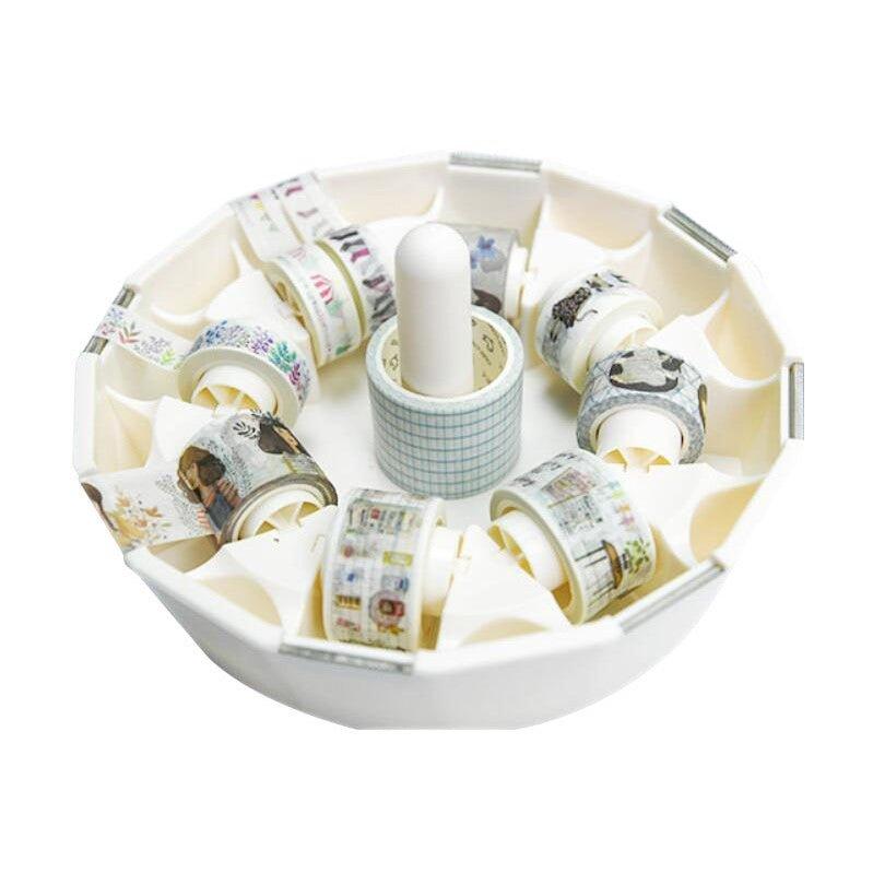 Creative Round Simple Storage Cutting Paper Tape Washi Tape Cutter Tape Dispenser NP-H7TAY-931 - CHL-STORE 