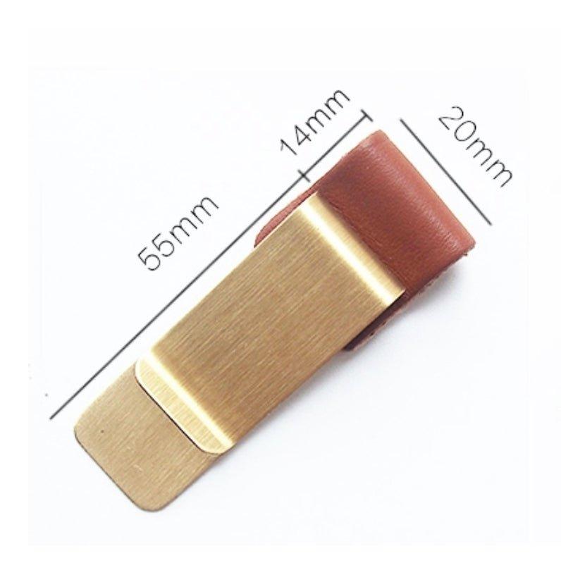 Creative Stationery Travel Outing Meeting Suitable for Notebook Accessories Metal Pen Clip Handbook Pen Clip Loose-leaf Notepad Bill Clip Texture Storage Clip - CHL-STORE 
