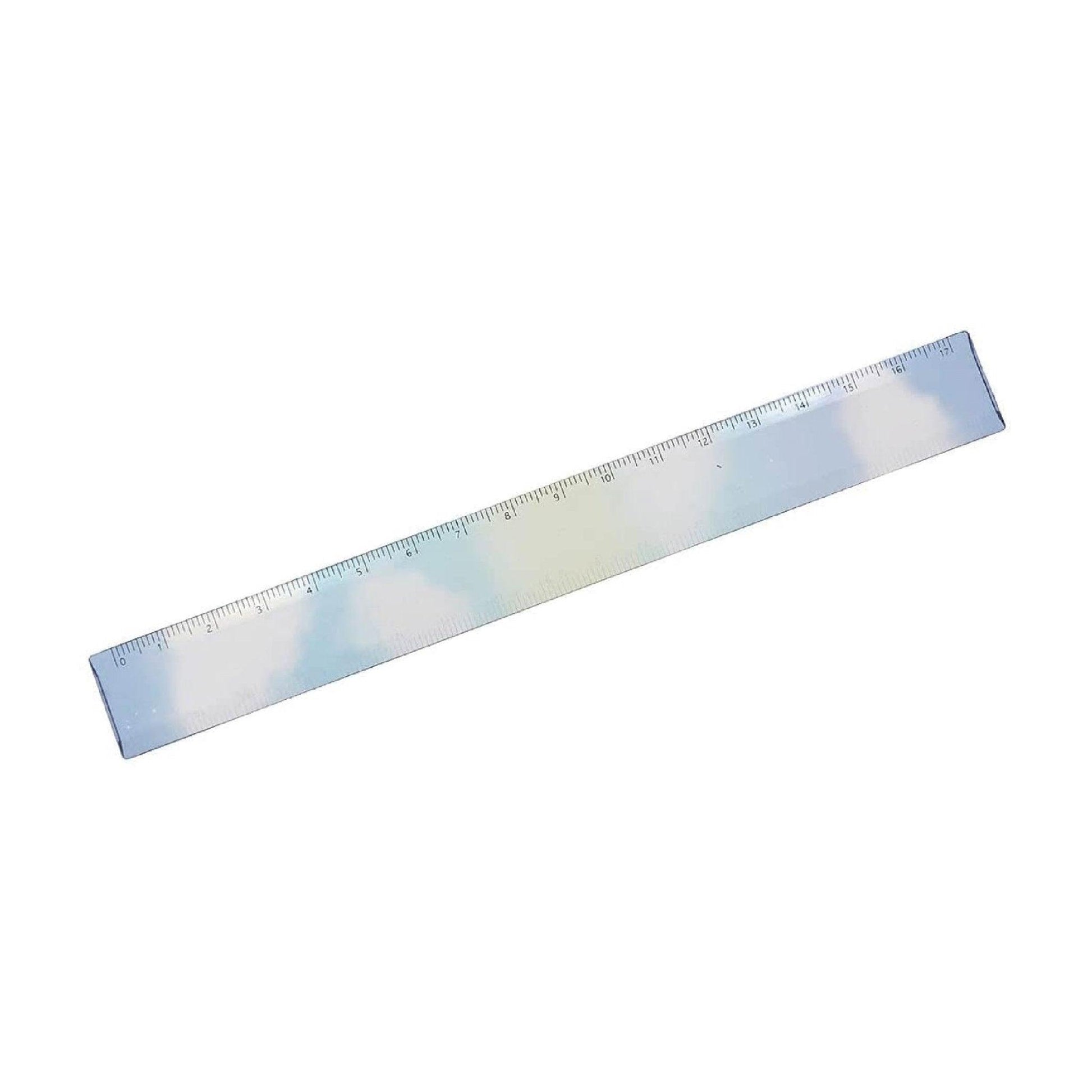 CRUX 17 cm ruler cutting ruler cone ruler modeling ruler rendering color colorful clouds blue sky and white clouds - CHL-STORE 