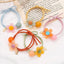 Cute jelly color flowers ponytail hair ring decorative hair ring AC-000010 - CHL-STORE 