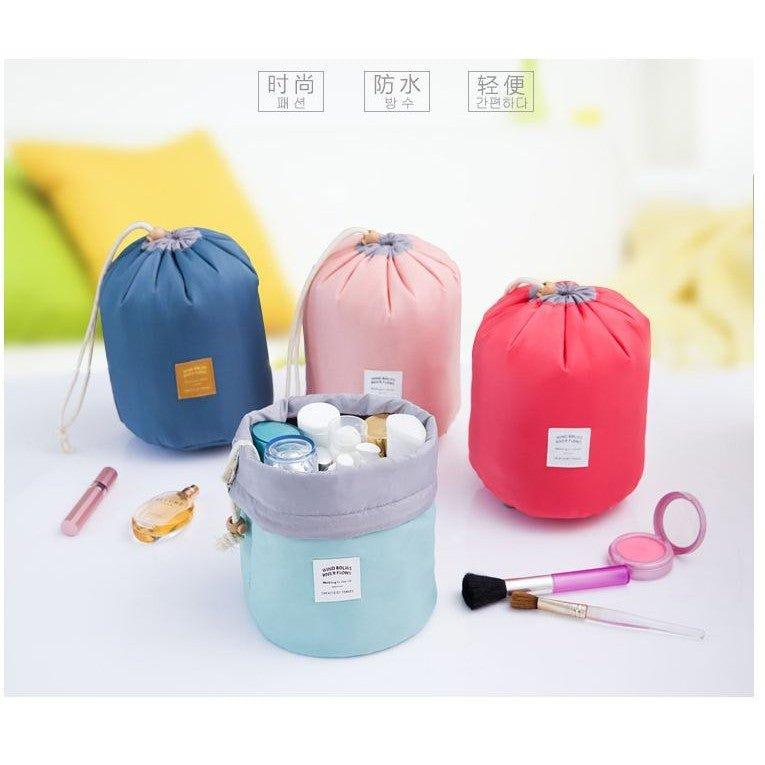 Cylinder Cosmetic Bag Multifunctional Large Capacity Storage Bag Cosmetic Bag Travel Storage Bag Drawstring Pocket Toilet Bag NP-H7TGG-902 - CHL-STORE 