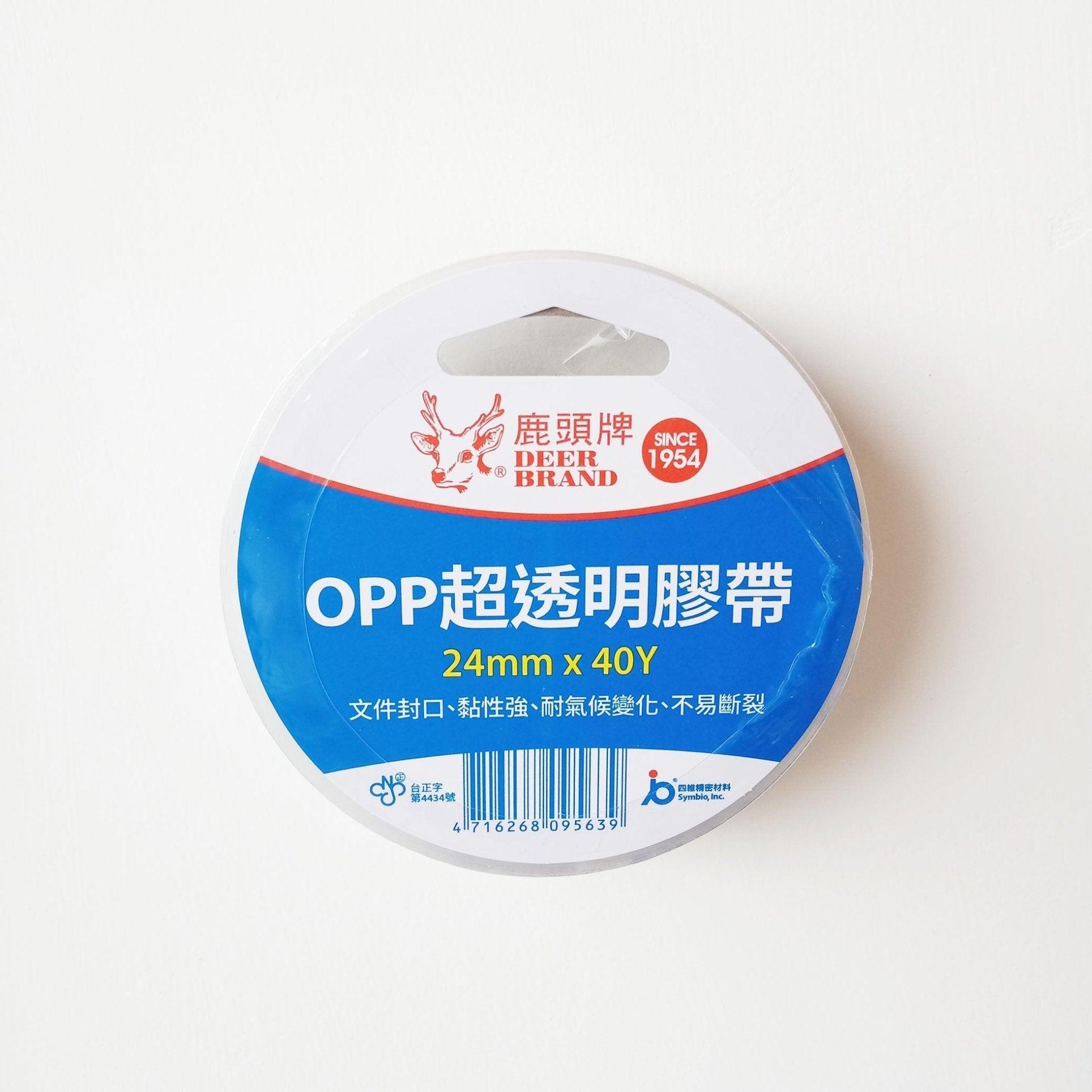 Deer Brand OPP Ultra Clear Tape 24mm40Y Scotch tape Packaging tape PPS7 single roll - CHL-STORE 