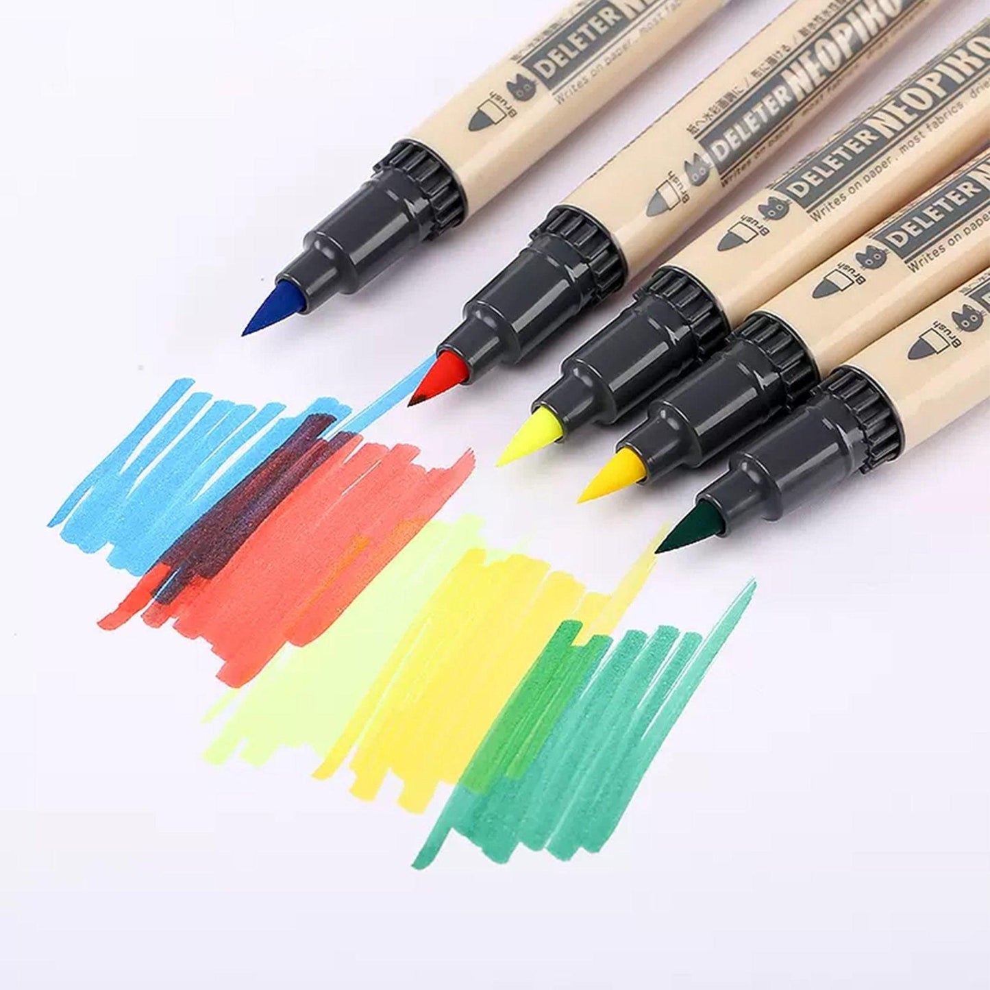 Deleter NEOPIKO-3 Fabric Marker Fabric Painting Pen Double Head Painting Pen Water-Based Pen - CHL-STORE 