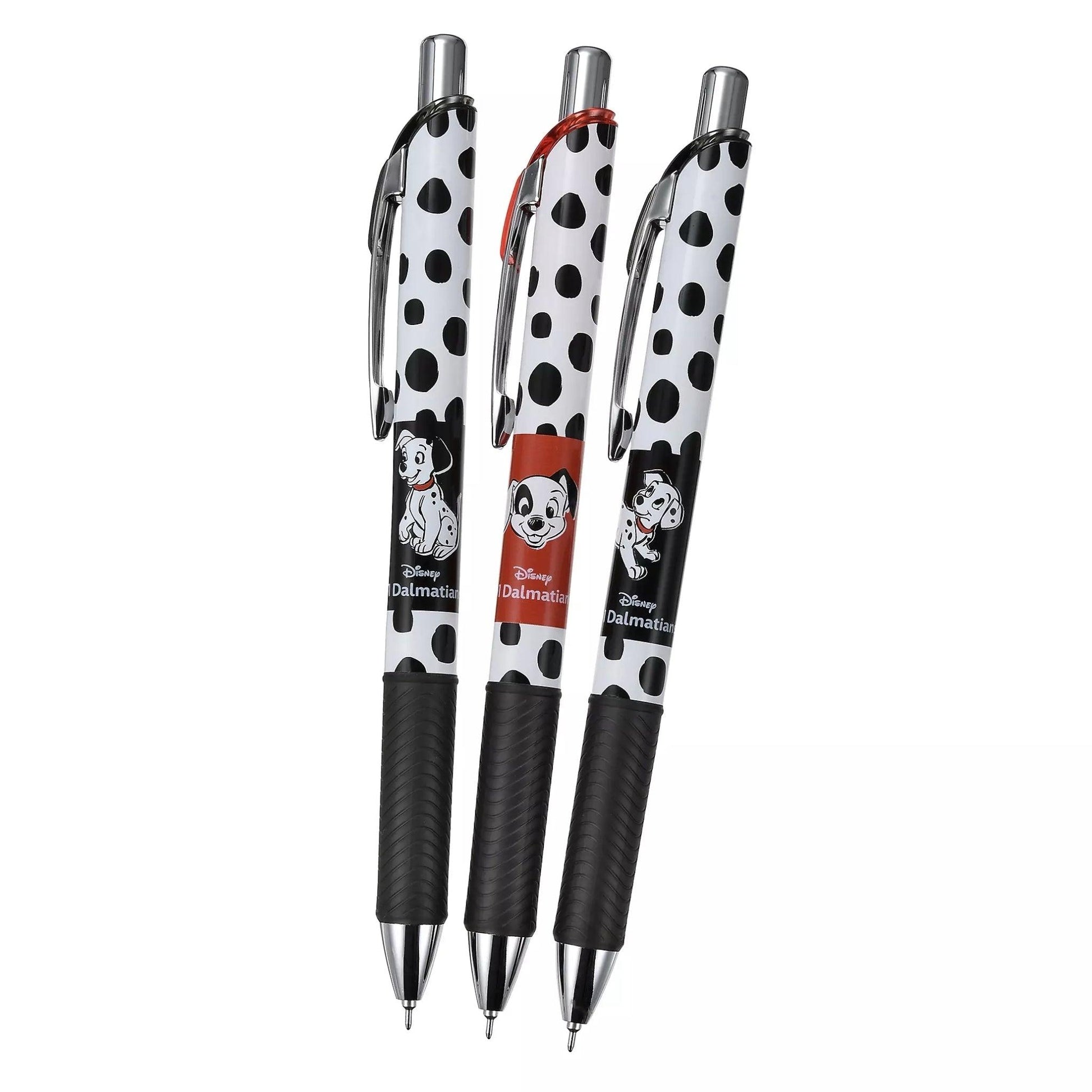 Disneyland 4936313291704 Limited 101 Dalmatians Pentel ENERGEL Gel Pen Black Ink 3 Sets - CHL-STORE 