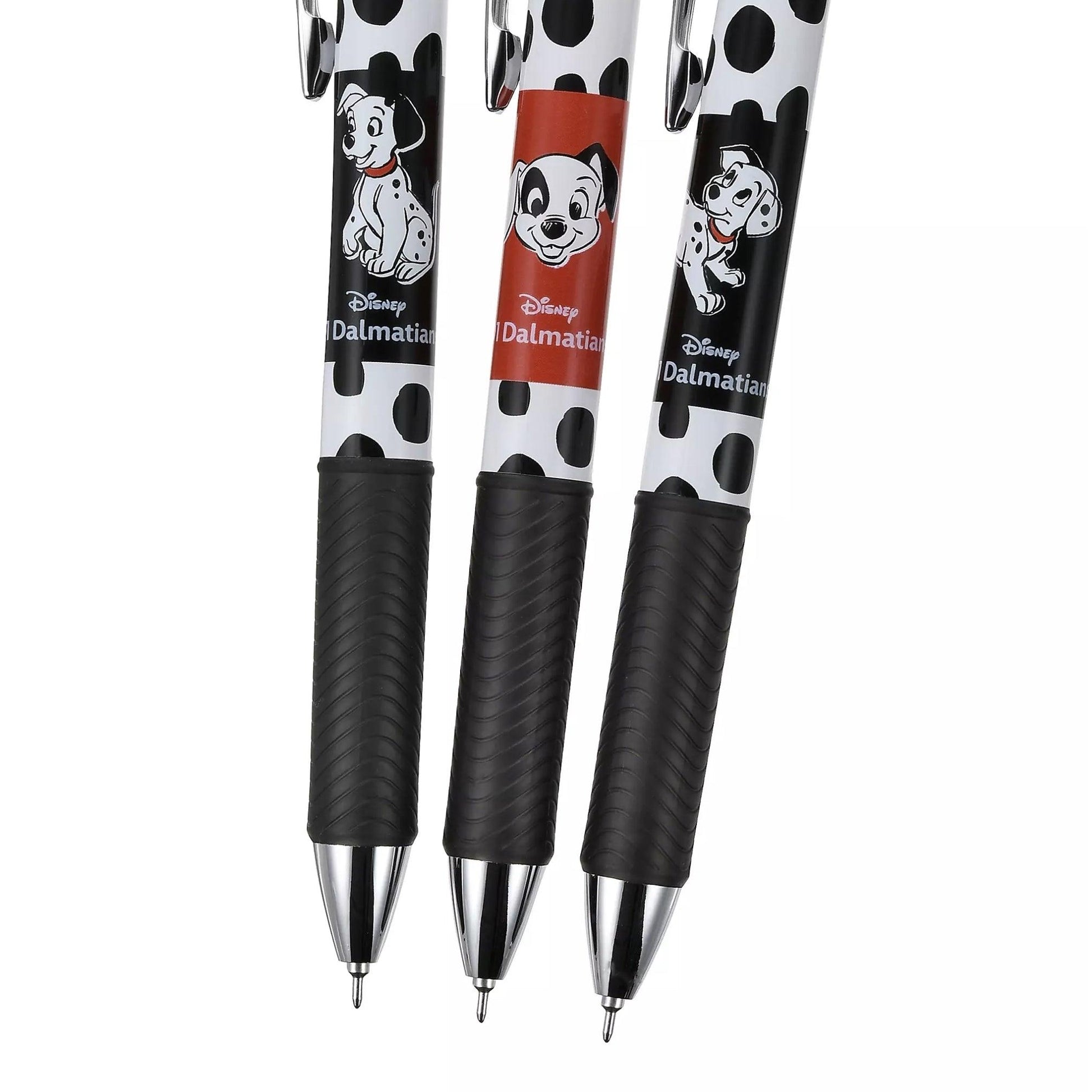 Disneyland 4936313291704 Limited 101 Dalmatians Pentel ENERGEL Gel Pen Black Ink 3 Sets - CHL-STORE 
