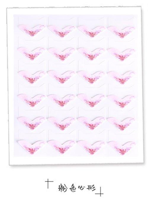 DIY Pastoral Heart-shaped Floral Corner Stickers Album Stickers 24pcs NP-000085 - CHL-STORE 