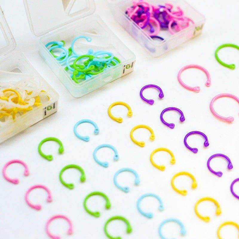 Colorful Plastic Binding Rings for DIY Projects and Organization