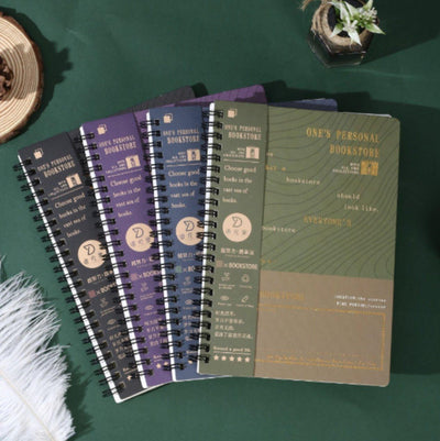 Diyuanjia B5 item series bronzing embossing British retro color notebook coil book random shipment NP-030069 - CHL-STORE 