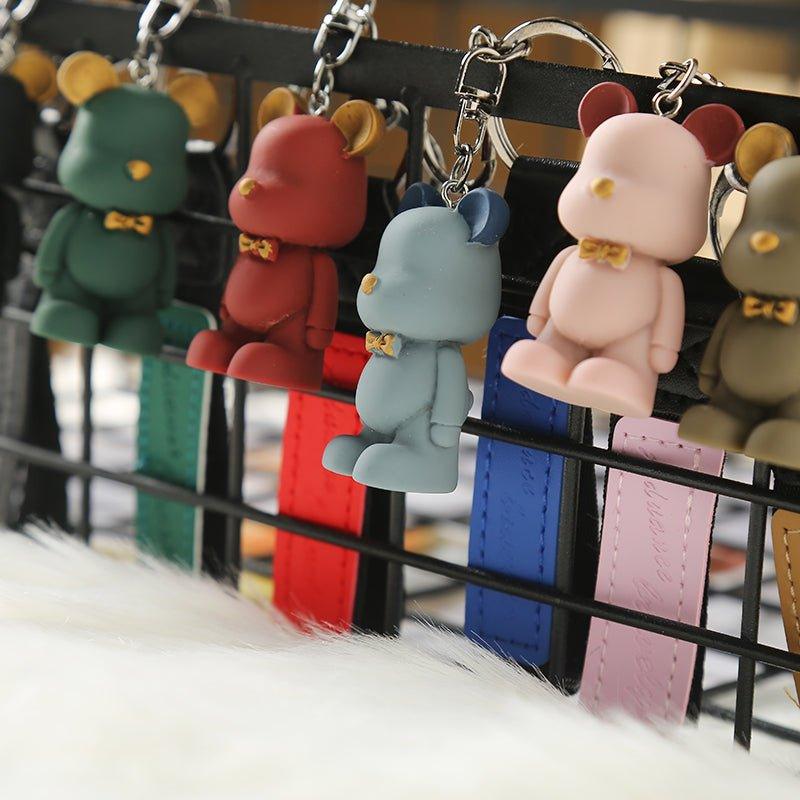 Fashion Nordic Bow Tie Bear Keychain Pendant Charm TO-010017 - CHL-STORE 