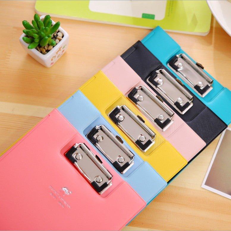 Folder Archive Document Label Candy Color A5 A4 Backing Holder Metal Storage Student Office School Stationery NP-070042 NP-070043 - CHL-STORE 