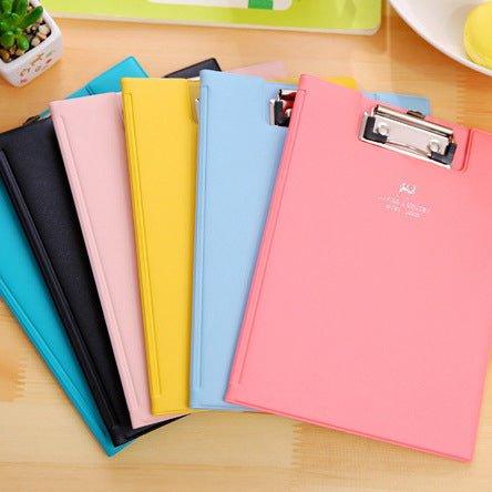 Folder Archive Document Label Candy Color A5 A4 Backing Holder Metal Storage Student Office School Stationery NP-070042 NP-070043 - CHL-STORE 