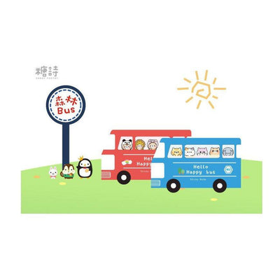 Forest BUS Series Cute Animal Category Notes Long Label Sticker MEMO Notes NP-H7TGI-026 - CHL-STORE 