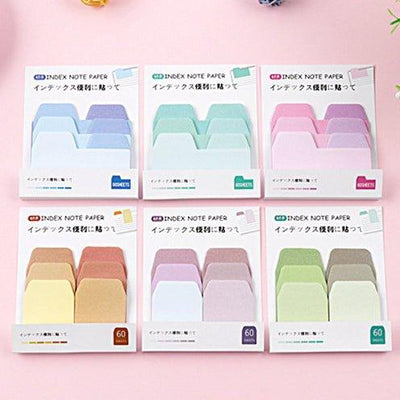 Fresh Gradient Multicolor Index Notes N Times 60 Sheets NP-000105 - CHL-STORE 
