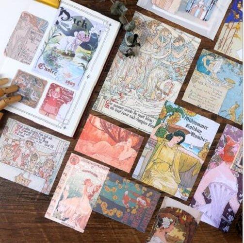 Fuyou old time series retro literary hand account collage bottoming decoration diy material paper NP-050001 - CHL-STORE 
