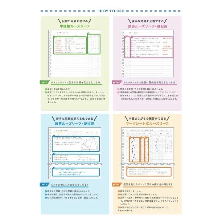 GAKKEN X QuizKnock ED03079 Tokyo Quiz King Learning Stationery B5 loose-leaf paper for error correction - CHL-STORE 