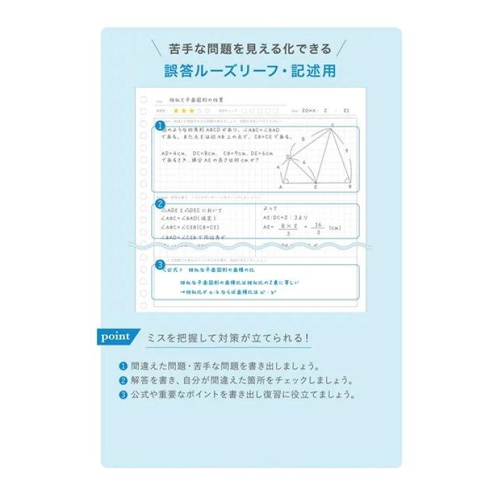 GAKKEN X QuizKnock ED03079 Tokyo Quiz King Learning Stationery B5 loose-leaf paper for error correction - CHL-STORE 
