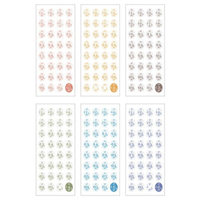 Garden 365-Day Daily Stickers Notebooks and Paper Decoration Stickers Calendar with 12 sheets NP-000109 - CHL-STORE 