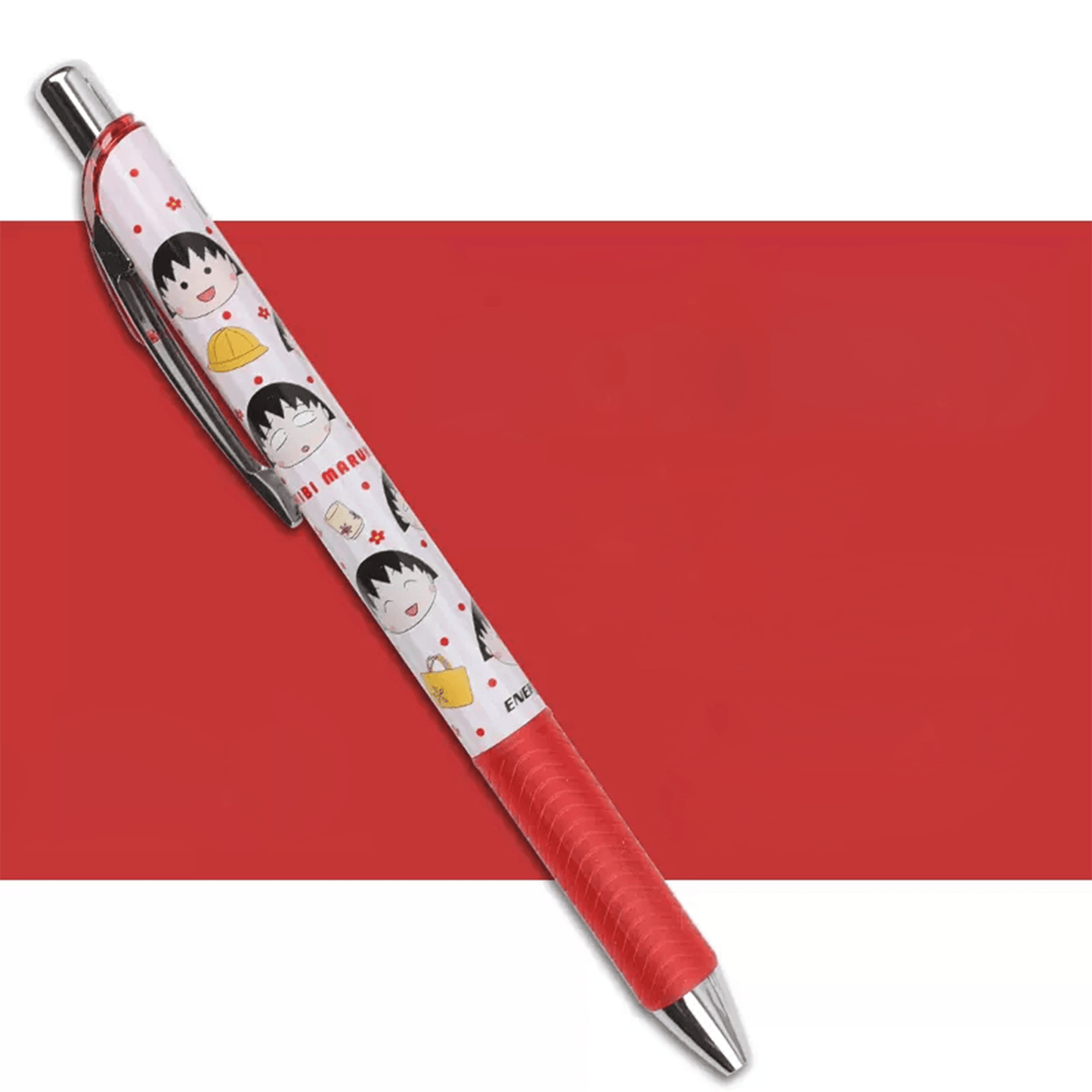 Gel pen Chibi Maruko ballpoint pen ENTEL ENERGEL 0.5MM new black ink gel pen Japan cartoon character stationery student office school 4729-649 - CHL-STORE 