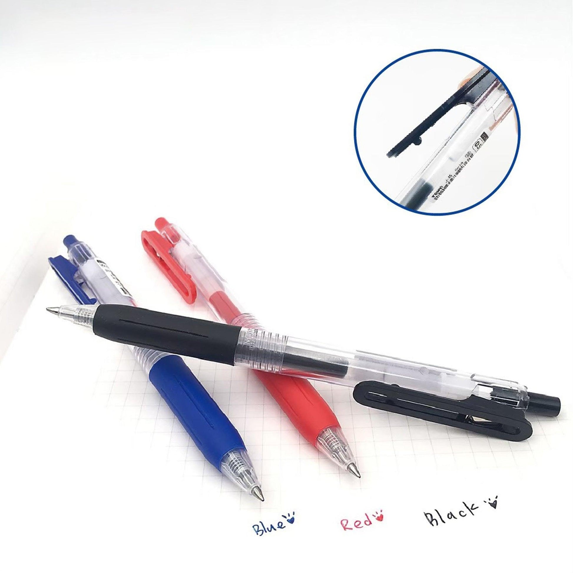 Gel pen TOWO quick-drying large capacity replaceable refill office student school teacher stationery 0.5mm J-15 - CHL-STORE 