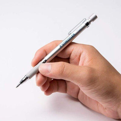 Staedtler 925 25 and 925 35 (0.5mm for both), and a green Kokuyo