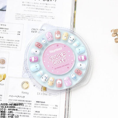 Girlish Fantasy Unicorn Shell Macaron Color Hand-painted Dot Nail Patch AC-030010 - CHL-STORE 