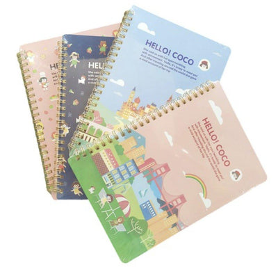 HELLO COCO small fresh and creative A5 student coil notebook random shipment NP-H7TAW-312 - CHL-STORE 