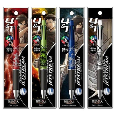 HISAGO X UNI HH083 JETSTREAM 0.7MM 4+1 Multifunctional Pen Ballpoint Pen Joint Attack on Titan Wings of Freedom - CHL-STORE 