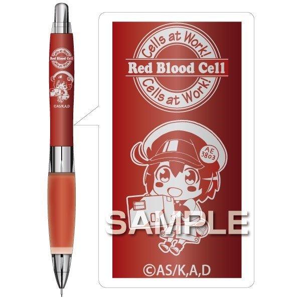 HISAGO x UNI HH169 a. gel Cells at Work! 0.5mm mechanical pencil red blood cells white blood cells T cells platelets shake Mechanical pencil - CHL-STORE 