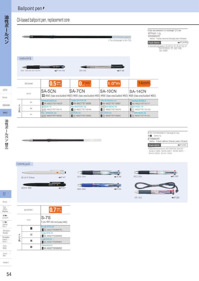 (IBC) UNI Oiled-base ball point pen refills - CHL-STORE 