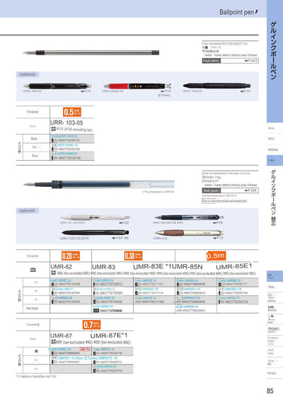 (IBC) UNI UNI-BALL REFILL UMR/URR-100/URR-103/UMR - CHL-STORE 