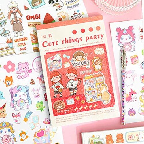 Impression World Series Retro Handbook Stickers Book Handbook Stickers Retro Small Stickers DIY Material Stickers 50 Sheets - CHL-STORE 