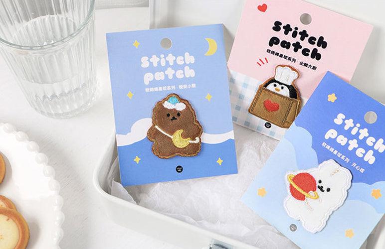 Infeel.Me Cute Soft Planet Collection Fluff Embroidery Stickers NP-000083 - CHL-STORE 