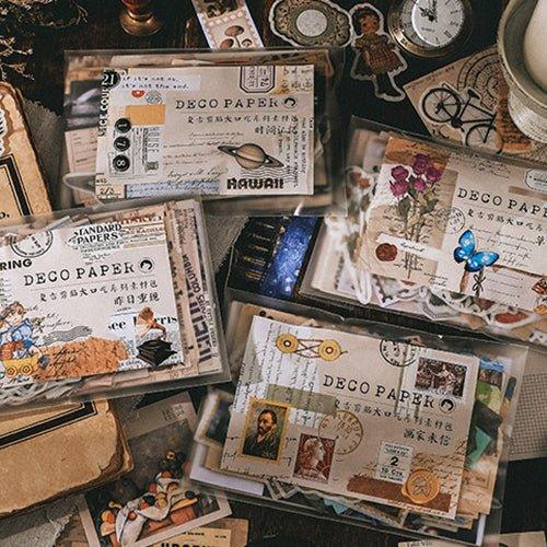 infeel.me material package retro clipping stuttering series decorative stickers NP-000113 - CHL-STORE 