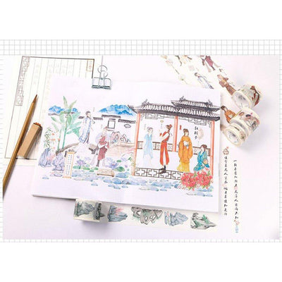 InfeelMe Dream of Red Mansions Antique Series Retro Paper Tape NP-H7TAY-0284 - CHL-STORE 