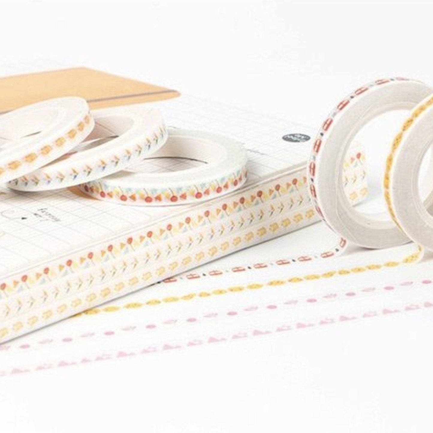 Infeelme Japanese Washi Tape Washi Tape Paper Tape Handbook Tape Decorative Tape Fine Series 5mm NP-H7TAY-0259 - CHL-STORE 