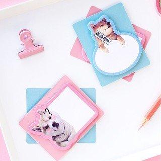 Internet Celebrity Super Cute Pink Color Shiba Inu Dialog Box Message Paper Note Sticky Notes NP-H0TQI-006 - CHL-STORE 
