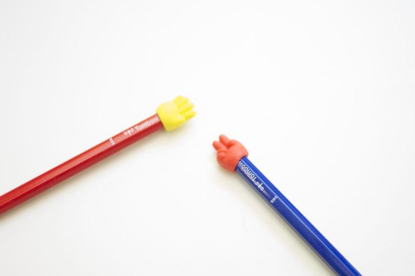 IWAKO ER-951090 Pencil Case Modeling Dinosaur Orangutan Apple Strawberry Guessing Dolphin Eraser 3pcs - CHL-STORE 